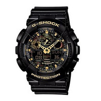 CASIO 卡西欧 G-SHOCK GA-100CF-1A9 男士双显运动手表