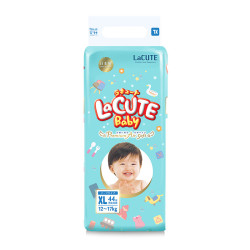 LaCUTE 乐可爱 婴儿纸尿裤 森林王子款 XL44片 *2件