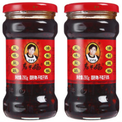 老干妈 风味豆豉油制辣椒酱280g*2瓶火锅酱料拌面下饭菜调料调味品