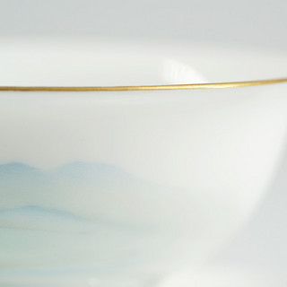 故宫博物院 千里江山 手绘茶杯