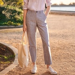 优衣库 UNIQLO 优衣库 408031 女士棉麻休闲裤