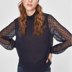 ZARA 07200021409 女士薄纱衬衫