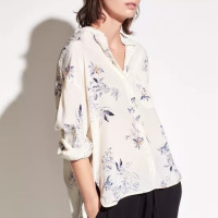 VINCE Spaced Floral 女士真丝衬衫