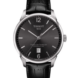TISSOT 天梭 Chemin Des Tourelles 杜鲁尔系列 T099.407.16.447.00 男士机械腕表