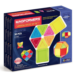 MAGFORMERS 麦格弗  WINDOW SOLID 30 SET 实心中框 30片套组