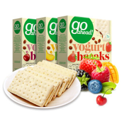 GO AHEAD 果悠萃 热带水果夹心酸奶涂层饼干 534g *5件 +凑单品