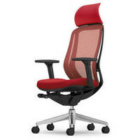 okamura 日本冈村 Sylphy Light 人体工学网布椅家用躺椅电脑椅办公椅座椅转椅 红色 裸椅