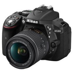尼康（Nikon） D5300 单反套机（AF-P DX 尼克尔 18-55mm f/3.5-5.6G VR）黑色