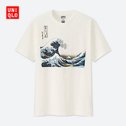 Uniqlo 优衣库hokusai Blue 神奈川冲浪里男士印花t恤多少钱 什么值得买