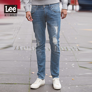 Lee 李  L11709Z027GF 男士低腰破洞牛仔裤 30