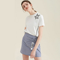 丽丽 LILY 117219C6919 女士格纹半身裙