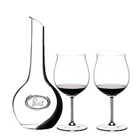 RIEDEL 礼铎 Sommeliers 侍酒师系列 波尔多手工红酒杯 2只+RIEDEL logo醒酒器