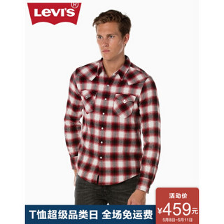 Levi's 李维斯 66986-0071 男士纯棉渐变格子衬衫 S