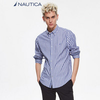  NAUTICA 诺帝卡 WM8114 男士竖条纹衬衫