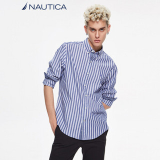  NAUTICA 诺帝卡 WM8114 男士竖条纹衬衫 XL