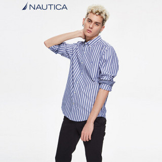  NAUTICA 诺帝卡 WM8114 男士竖条纹衬衫 XL