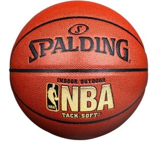 SPALDING 斯伯丁 74-607Y NBA比赛室内软PU篮球