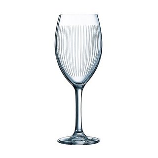 乐美雅 复古线性雕纹葡萄酒杯 高脚杯红酒杯 350ML