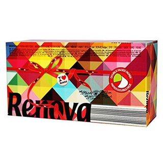 Renova 葡萄牙进口家用餐巾纸彩色抽纸巾大尺寸面巾纸擦手纸80抽 混合色