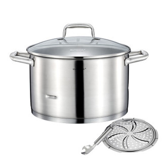 Momscook LY28ST17 304不锈钢单层蒸锅 28cm