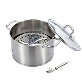 Momscook LY28ST17 304不锈钢单层蒸锅 28cm