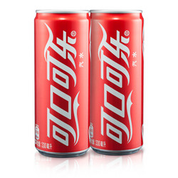 可口可乐 Coca-Cola 汽水 碳酸饮料 330ml*24罐 整箱装 可口可乐公司出品 摩登罐 新老包装随机发货 *5件