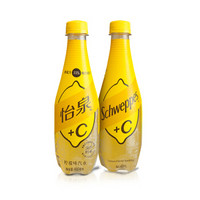 Schweppes 怡泉 +C 柠檬味汽水  400ml 12瓶 塑料瓶装