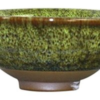 陶馨堂 建盏窑孔雀茶盏茶杯 绿孔雀 100ML*2  