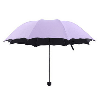 Supple 晴雨两用三折伞 8骨 浅紫色