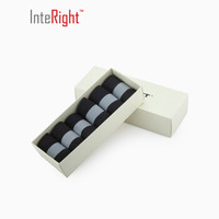 INTERIGHT  男女款中筒6双礼盒装  黑色系，灰色系 均码 