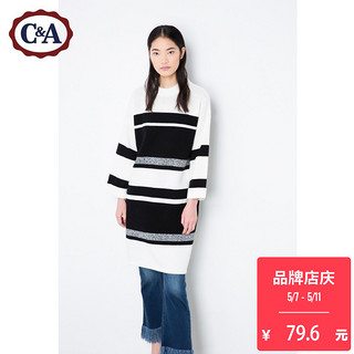 C&A CA200184071-2 女士长款针织衫 M 白色 