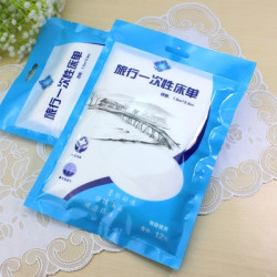 旅游用品 住酒店便携 无纺布一次性床单 1.8米床可适用