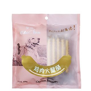 CHOWINN 宠怡 狗零食火腿肠鸡肉味肉肠肉条450g