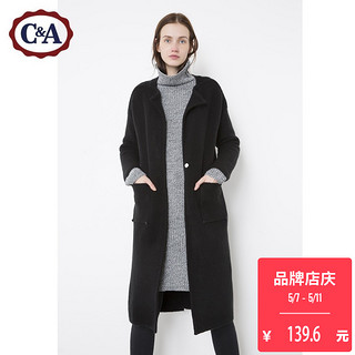 C&A CA200184880 女士中长款大衣 米白 S 