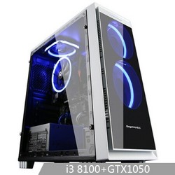 战旗 智越wisdo 350 家用电脑主机（i3 8100、120G SSD、GTX1050 2G）