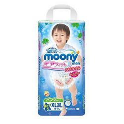 moony 尤妮佳 男婴用拉拉裤 XL38片 *4件 +凑单品