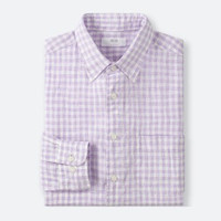 UNIQLO 优衣库 406601 男士麻格子衬衫