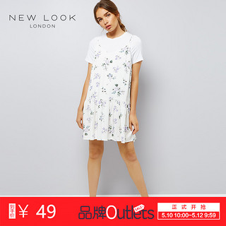 NEW LOOK 537999219 女式吊带连衣裙 155/80A 白色 