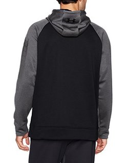 UNDER ARMOUR 安德玛 Storm Fleece Colorblock 男士连帽卫衣 黑色