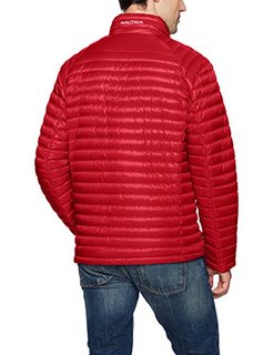 NAUTICA 诺帝卡 Down Packable Puffer 男士便携羽绒服 红色 L 