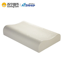 睡眠博士（AiSleep）枕芯 人体工学进口乳胶助眠枕 泰国护颈乳胶枕头 60*40*10/12cm