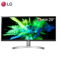 LG 29英寸 21:9超宽屏 FHD HDR10 IPS硬屏 sRGB99%  FreeSync 三面微边框 低闪屏显示器 (29WK600)