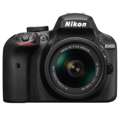 Nikon 尼康 D3400 数码单反相机 （AF-P DX 尼克尔 18-55mm f/3.5-5.6G VR镜头） 