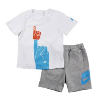 亲子节预售：NIKE 耐克 FUTURA FOAM FINGER 婴童T恤短裤套装