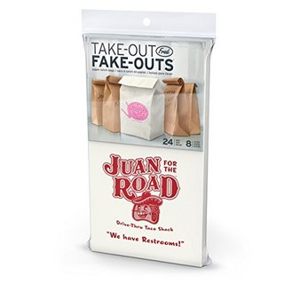 Fred & Friends TAKE-OUT FAKE-OUTS Lunch Bags, 24 Count