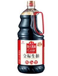 海天 金标生抽 黄豆酿造一级酱油 1.6L+凑单品