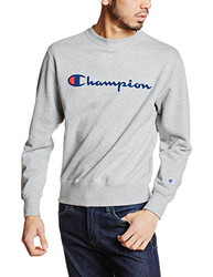Champion 男式 圆领运动衫 基本款 牛津灰 M码