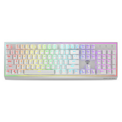 MACHENIKE 机械师  耀K1 机械键盘 Men定制轴 黑轴 白色 RGB