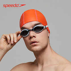 SPEEDO 速比涛 纯色PU涂层成人通用泳帽