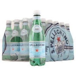 San Pellegrino 圣培露 含气天然矿泉水 塑料瓶装 500ml*24/箱 *2件 +凑单品